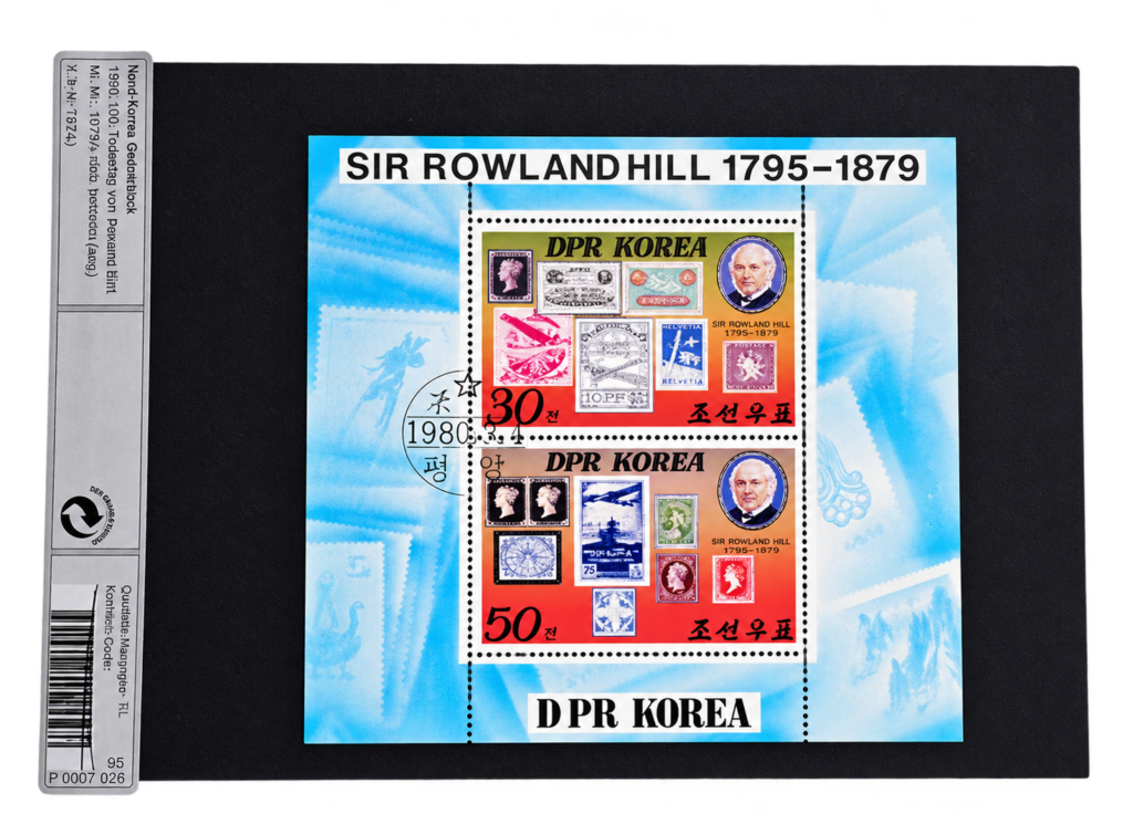 Nordkorea 1980 – Sir Rowland Hill – MiNr. 1973–1974 – Kleinbogen komplett – gestempelt